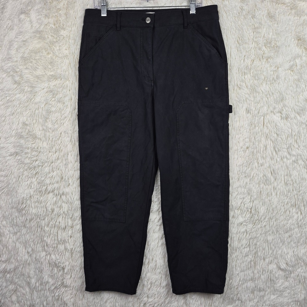 Wilfred Free Aritzia Black Utility Carpenter Brennan Pants Hammer Loop Size 12